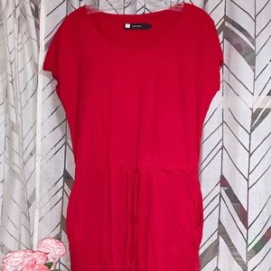 ASOS Red Drawstring Dress